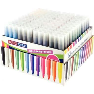 Classpack de 144 maxi feutres pointe large Majuscule - Ma Rentrée Facile