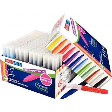 Classpack de 144 maxi feutres pointe large Majuscule - Ma Rentrée Facile