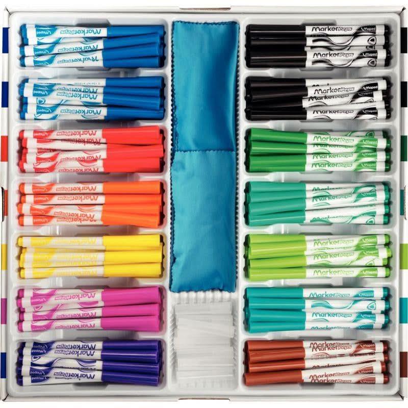 Classpack de 168 marqueurs Maped Peps 12 à la couleur - Ma Rentrée Facile