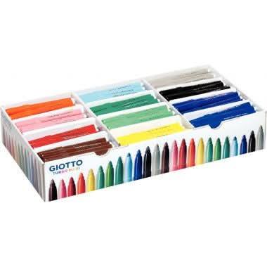 Classpack de 288 feutres Giotto Turbo Maxi assortis - Ma Rentrée Facile