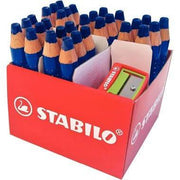 Classpack de 30 crayons Stabilo Markdry bleus + 2 tailles-crayons - Ma Rentrée Facile