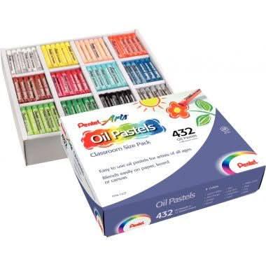 Classpack de 432 pastels à l'huile 8 mm Pentel Arts - Ma Rentrée Facile