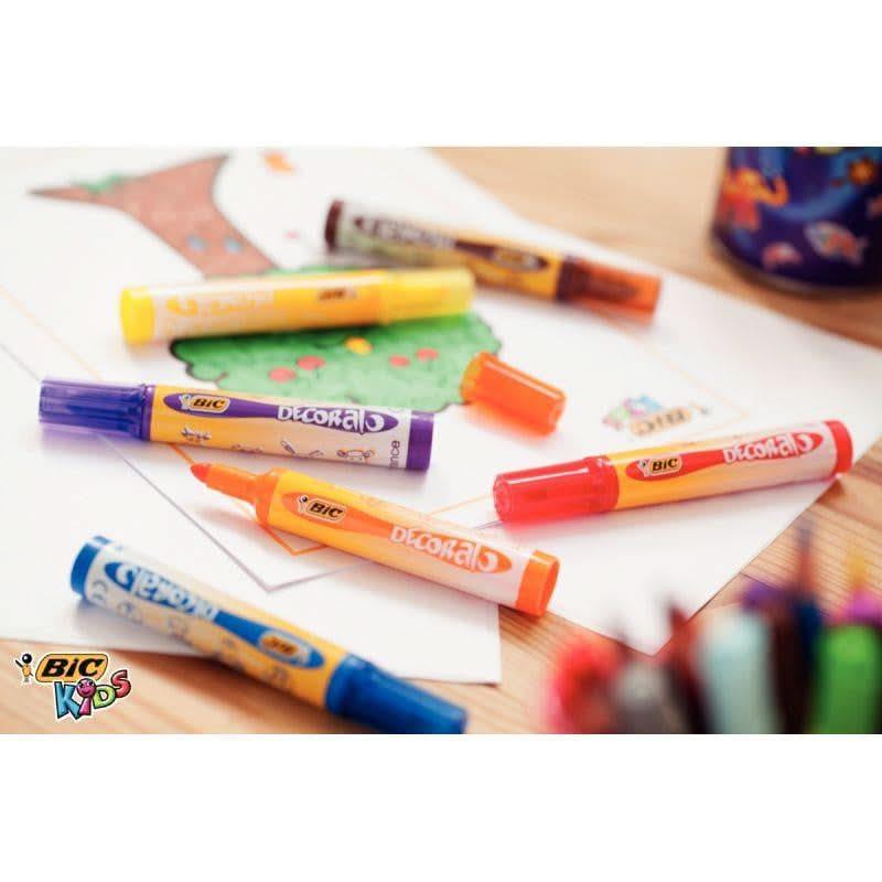 Classpack de 48 feutres Bic Kids Décoralo pointe ogive - Ma Rentrée Facile