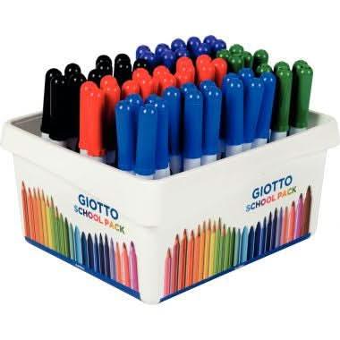 Classpack de 60 feutres effaçables à sec Giotto pointe moyenne ogive assortis - Ma Rentrée Facile