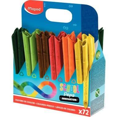 Classpack de 72 crayons de couleur School'Peps Infinity - Ma Rentrée Facile