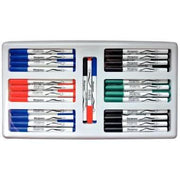 Classpack de 72 marqueurs effaçable à sec pointe fine assortis - Ma Rentrée Facile