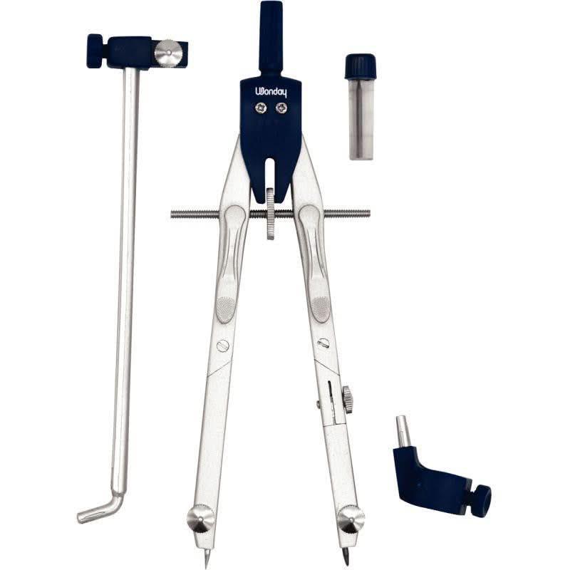 Coffret compas mixte (mine et bague) + 4 accessoires Wonday - Ma Rentrée Facile