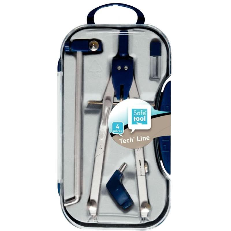 Coffret compas mixte (mine et bague) + 4 accessoires Wonday - Ma Rentrée Facile