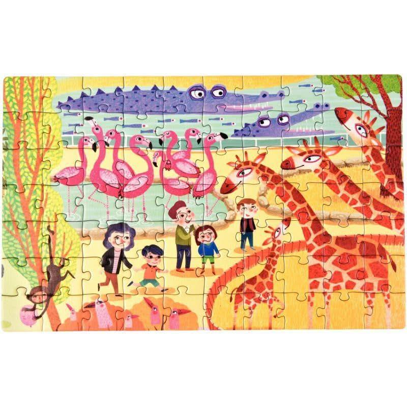 Coffret de 4 puzzles progressifs, les animaux du zoo - Ma Rentrée Facile
