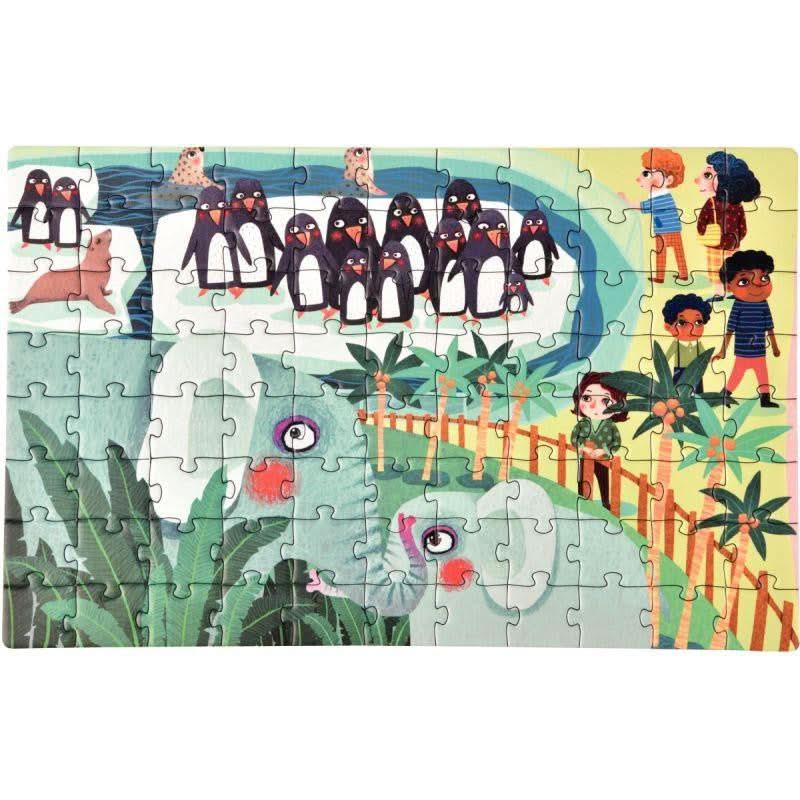 Coffret de 4 puzzles progressifs, les animaux du zoo - Ma Rentrée Facile