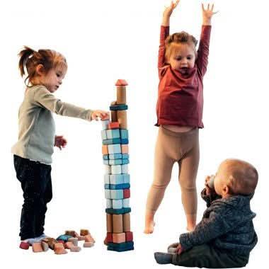 Coffret de 60 blocs de construction en liège - Ma Rentrée Facile