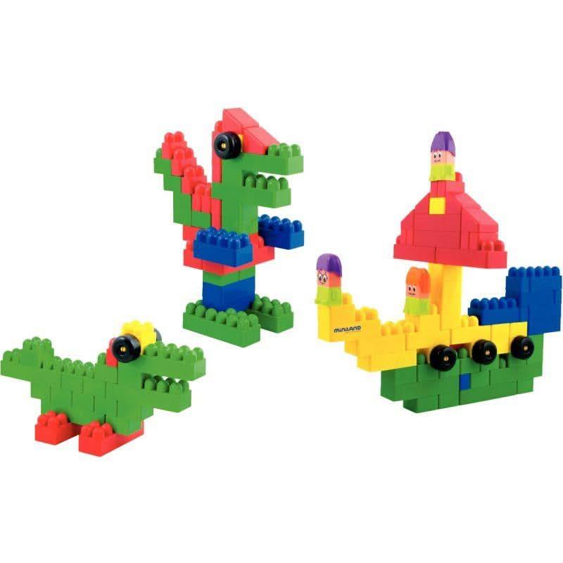 Coffret de 96 maxi briques de construction MINILAND - Ma Rentrée Facile