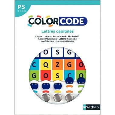 COLORCODE lettres capitales, niveau PS Nathan - Ma Rentrée Facile