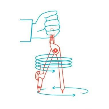 Compas à bague métal TWIST'N SAFE Wonday - Ma Rentrée Facile