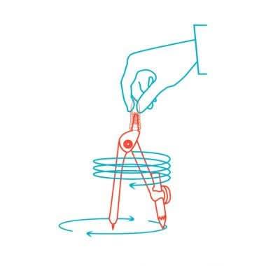 Compas à bague métal TWIST'N SAFE Wonday - Ma Rentrée Facile