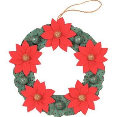 Couronne de fleurs en carton brun Decopatch - Ma Rentrée Facile