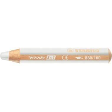 Crayon de couleur Woody blanc - Ma Rentrée Facile