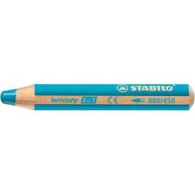 Crayon de couleur Woody cyan - Ma Rentrée Facile