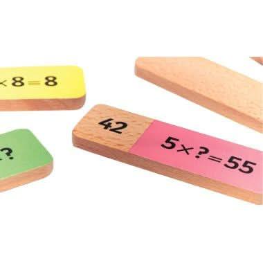 Domino multiplication en bois - Ma Rentrée Facile
