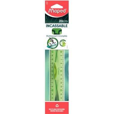 Double décimètre incassable Maped Soft, coloris aléatoires - Ma Rentrée Facile