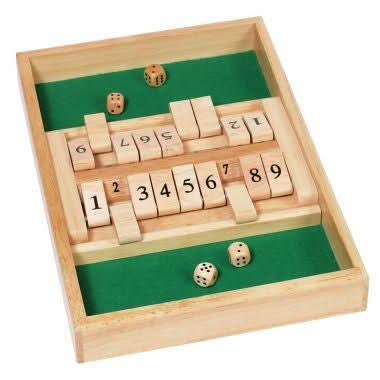 Double jeu SHUT THE BOX en bois - Ma Rentrée Facile