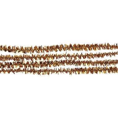 Echeveau de 10m de chenille (2x5m), diam 6 mm, or - Ma Rentrée Facile