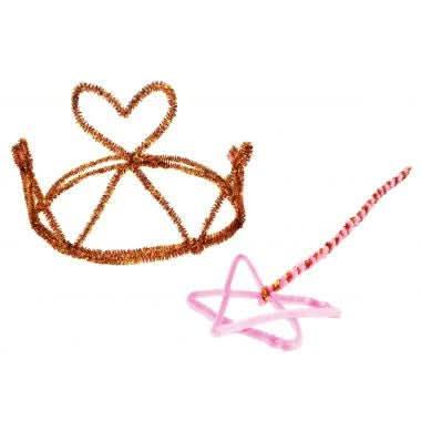 Echeveau de 10m de chenille (2x5m), diam 6 mm, or - Ma Rentrée Facile