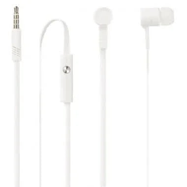 Ecouteurs filaires avec kit piéton, prise jack blanc - Ma Rentrée Facile