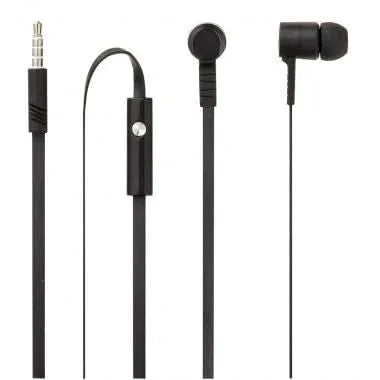 Ecouteurs filaires avec kit piéton, prise jack noir - Ma Rentrée Facile