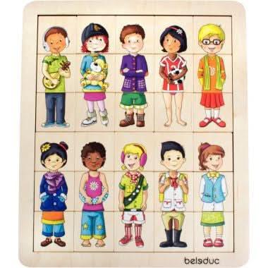 Encastrement 30 pièces les enfants du monde - Ma Rentrée Facile