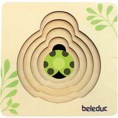 Encastrement 4 niveaux en bois, la coccinelle BELEDUC - Ma Rentrée Facile