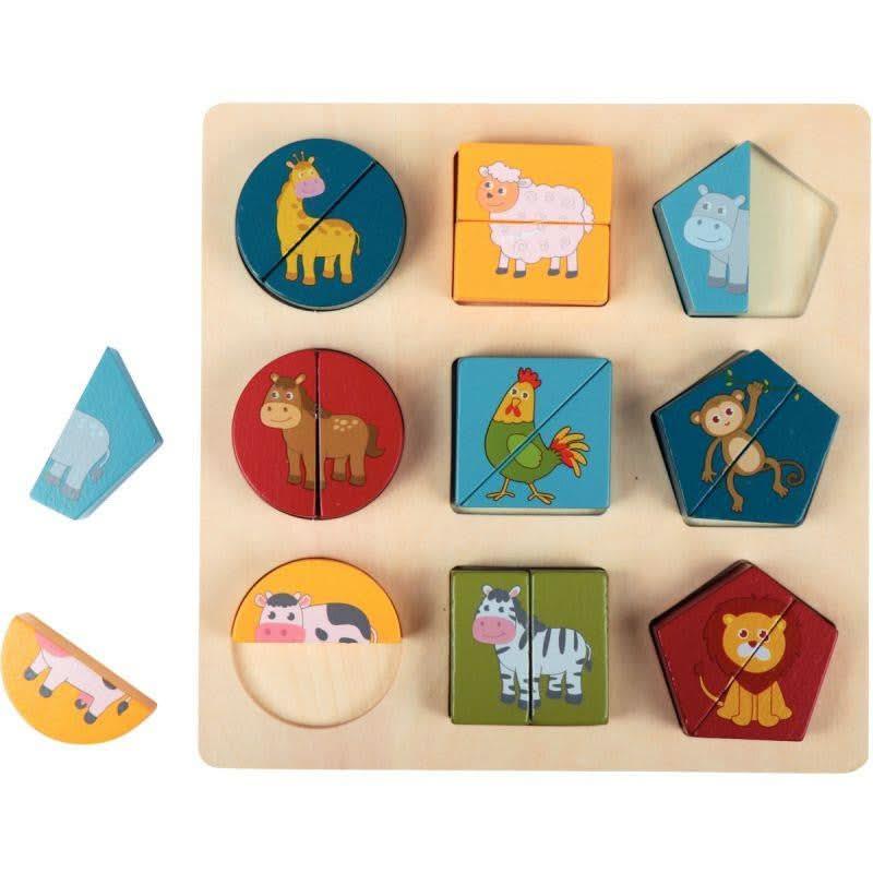 Encastrement duo recto/verso, les animaux/les fruits et légumes - Ma Rentrée Facile