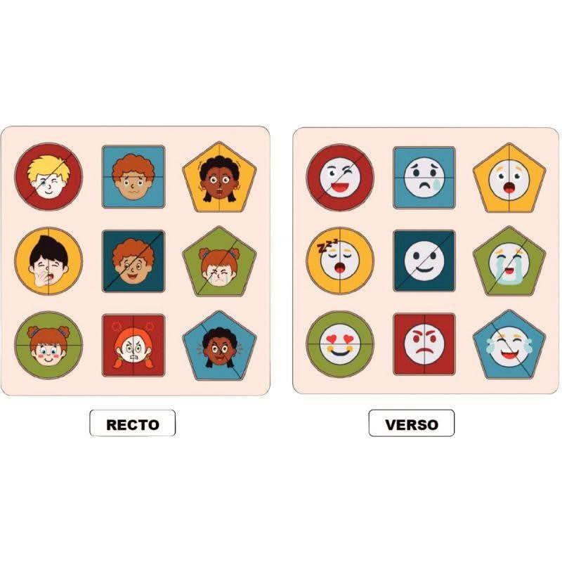 Encastrement duo recto/verso, les expressions du visage - Ma Rentrée Facile