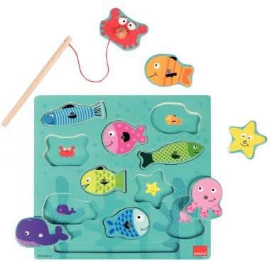 Encastrement en bois 10 pièces, la pêche magnétique - Ma Rentrée Facile