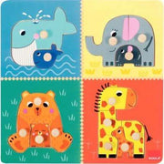 Encastrement en bois 14 pièces, mamans et bébés animaux - Ma Rentrée Facile