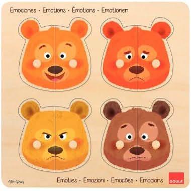 Encastrement en bois 8 pièces, émotions des oursons - Ma Rentrée Facile