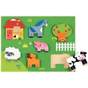 Encastrement relief en bois Farm Story DJECO - Ma Rentrée Facile