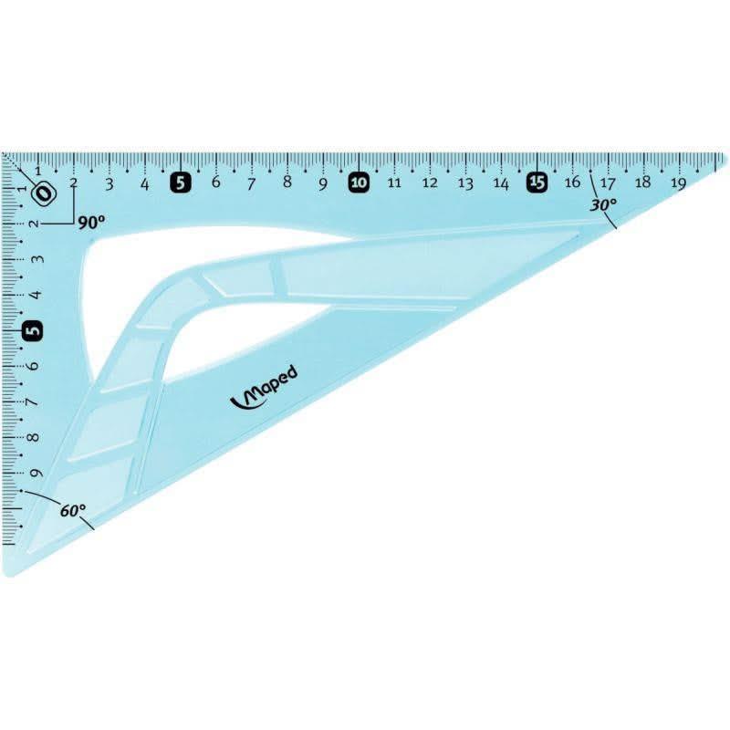 Equerre 60° 21cm incassable Maped Soft, coloris aléatoires - Ma Rentrée Facile