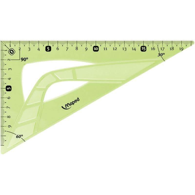 Equerre 60° 21cm incassable Maped Soft, coloris aléatoires - Ma Rentrée Facile