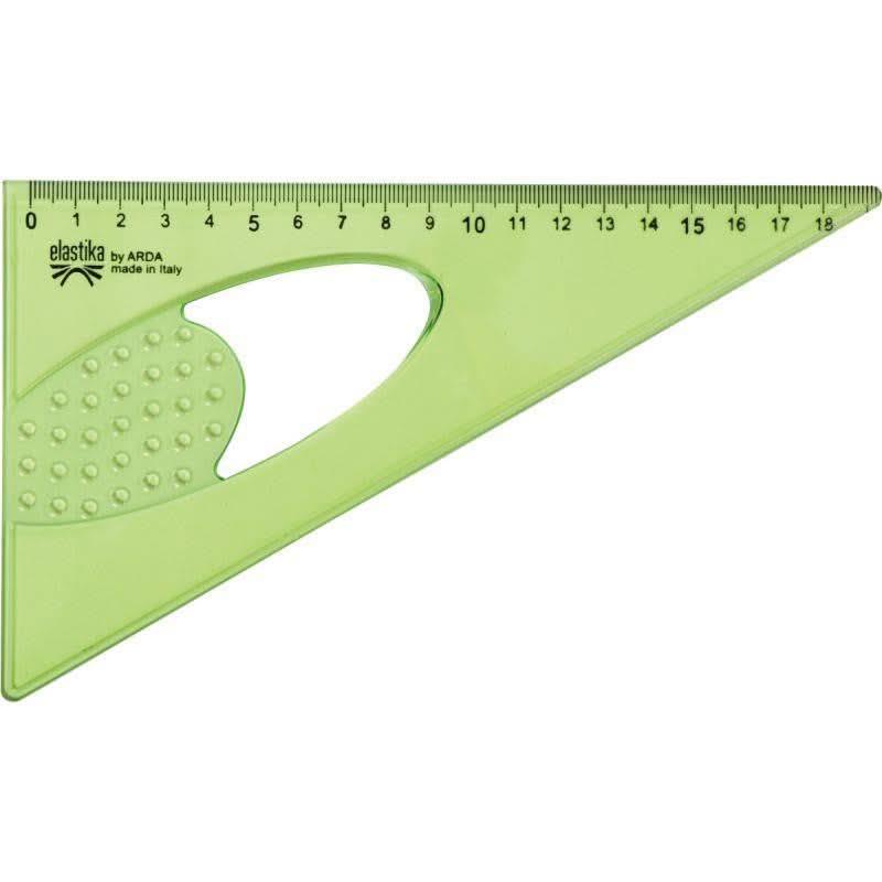 Équerre 60 °, 20cm incassable ELASTIKA - Ma Rentrée Facile