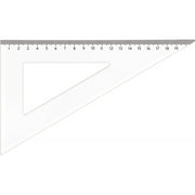 Équerre cristal graduation à 0, 60°, 21 cm