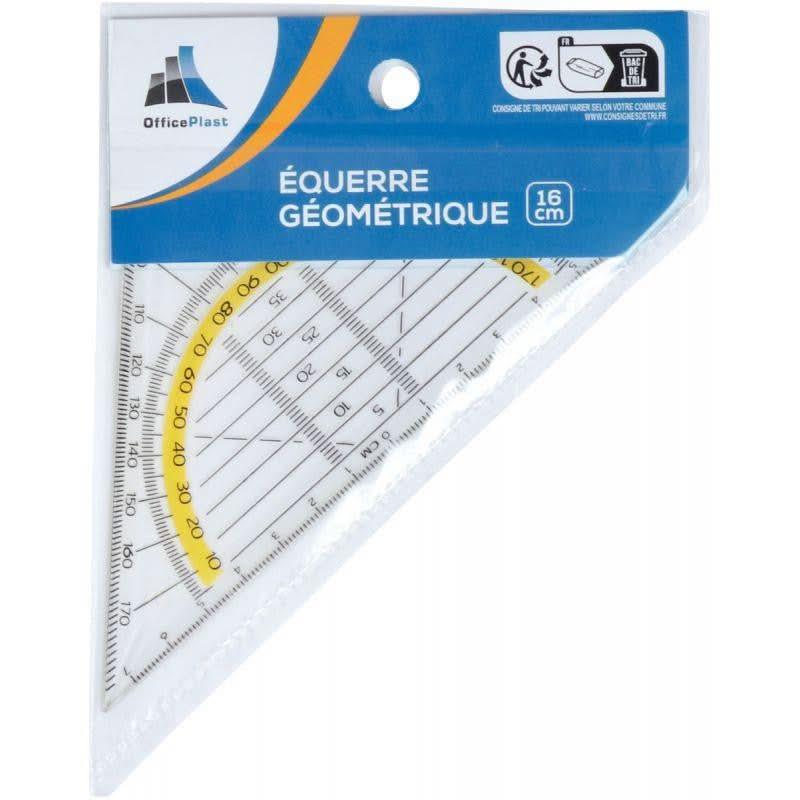 Equerre cristal géométrique 16 cm - Ma Rentrée Facile