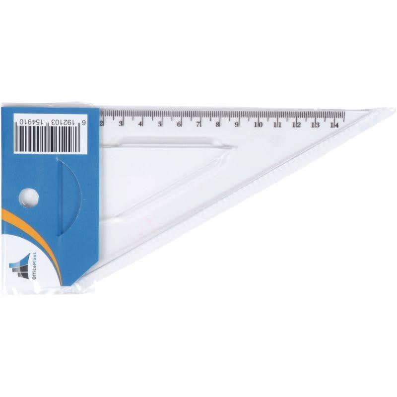 Équerre cristal graduée, 60°, 16 cm - Ma Rentrée Facile