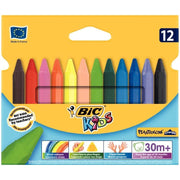 Étui 12 craies Bic Kids Plastidécor triangulaire - Ma Rentrée Facile