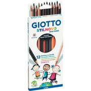 Etui de 12 crayons de couleur Giotto Stilnovo tons peaux - Ma Rentrée Facile