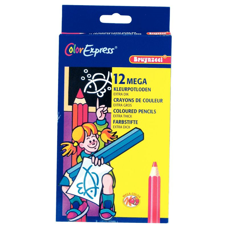 Etui de 12 crayons de couleur gros module
