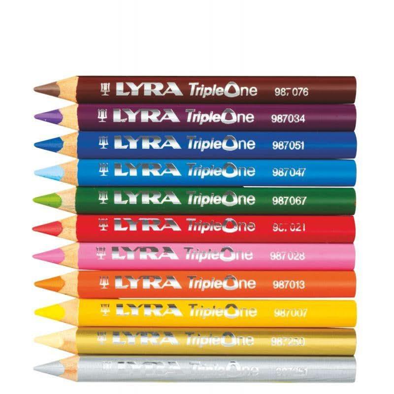 Etui de 12 crayons de couleur Triple One 6,25mm assorties - Ma Rentrée Facile