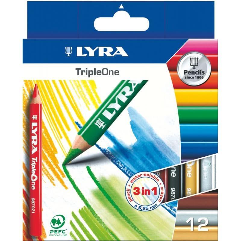 Etui de 12 crayons de couleur Triple One 6,25mm assorties - Ma Rentrée Facile