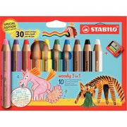 Etui de 10 crayons Woody 30 ans + 1 taille-crayon - Ma Rentrée Facile