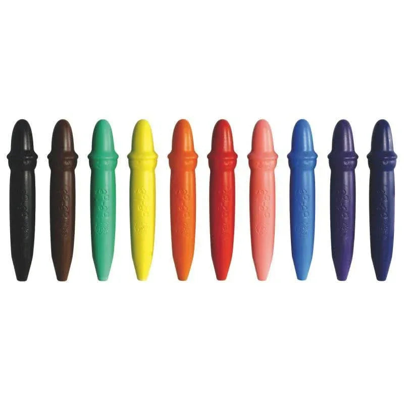 Etui de 10 maxi crayons cire incassable Giotto bébé assorti + taille crayons - Ma Rentrée Facile